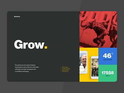 Hub Page Concept typography web design webflow website design