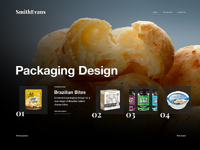 Packaging Design Category Page Concepts typography ux web design website design