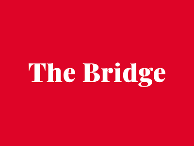 The Bridge logo affinity designer brand branding logo typography typologo