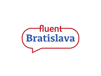 logotype fluent Bratislava branding bratislava design illustration logo typography vector
