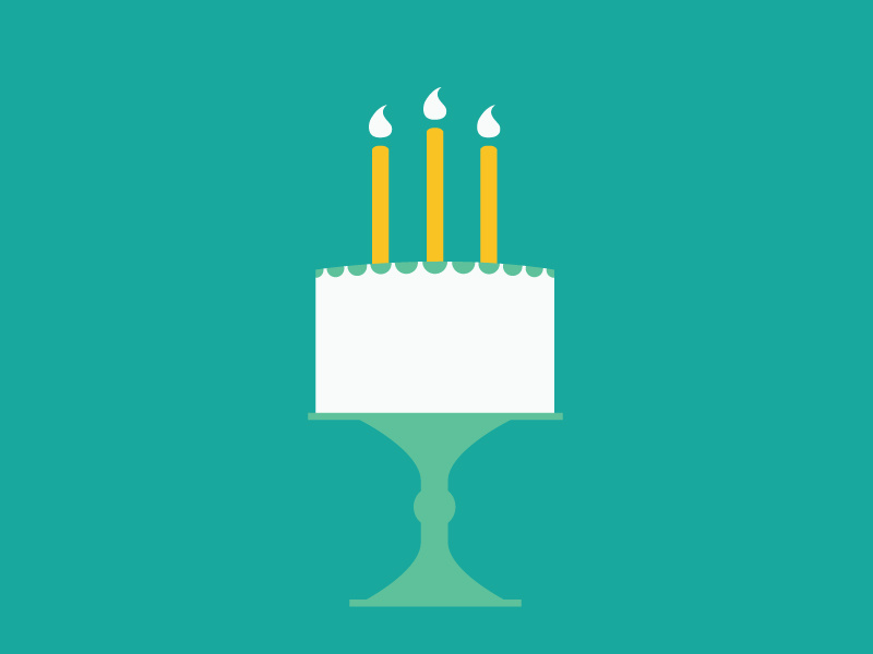 Birthday Cake candles birthday cake illustrator illustration