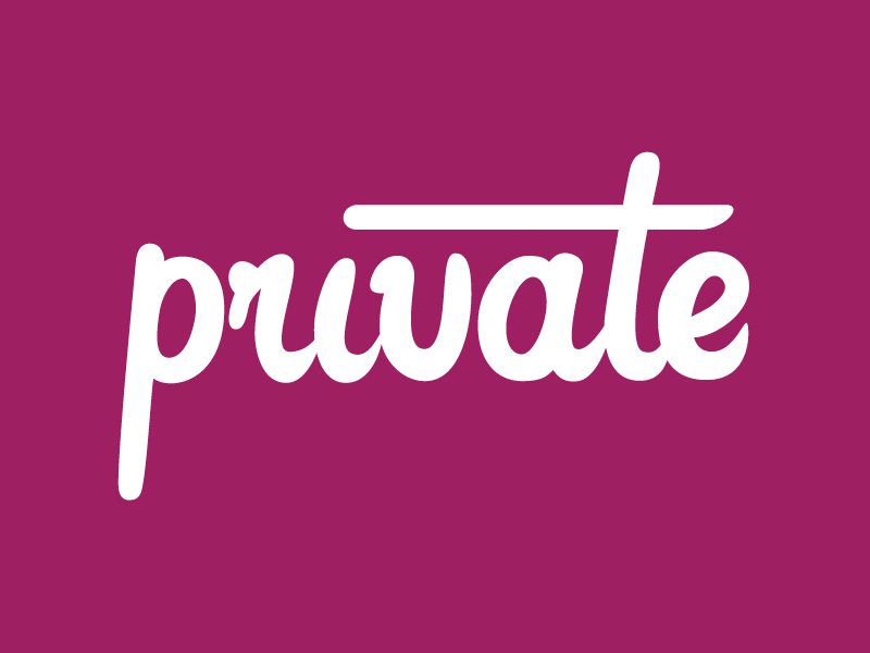 Private Hand Lettering typography hand lettering