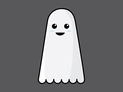 Ghosty ghost halloween illustration