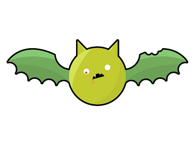 Zombie Bat bat halloween illustration vector zombie