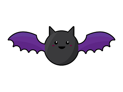 Bat bat halloween illustration vector