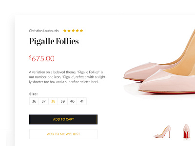 Daily UI #002 - Product Card card daily ui e commerce heels product product card shoes shop