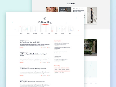 Sample blog blog fashion minimalism pastel colors typography whitespace