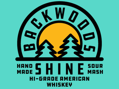 Backwoods adobe branding graphic illustration illustrator moonshine typography vector
