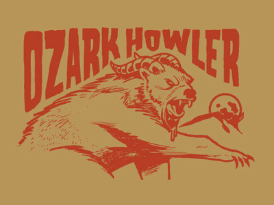 Ozark Howler adobe beast cryptid design graphic illustration illustrator monster ozarks vector