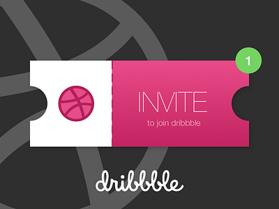 1 invitation available draft dribbble invitation invite ticket