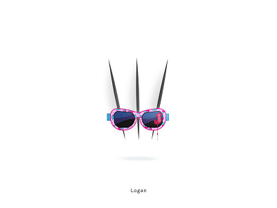 Logan cinema icons illustration logan movie sunglasse wolverine x 23 x men