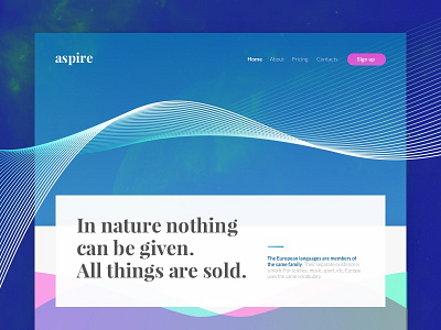 Aspire - Landing Page