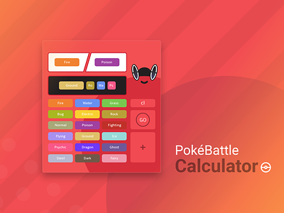 Daily UI 004 - Calculator black calculator challenge daily ui gaming nintendo orange pokemon red video games