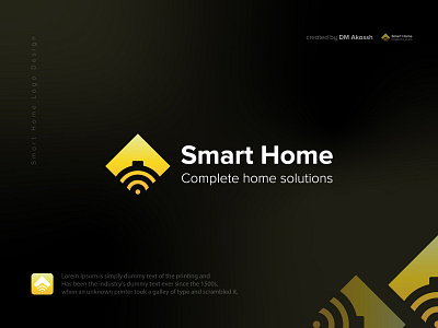 Smart Home logo concept | Real Estate logo agency branding design dm akassh graphic design home logo minimalistic logo modern logo real estate real estate agent realtor smart home logo ui
