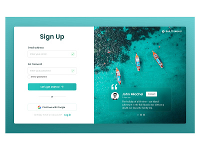 Daily UI challenge - day 1 - Sign up page dailyui design typography ui ux