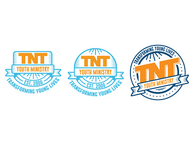 TNT Logos badge branding emblem icon icons identity line lineart linework logo logomark stroke