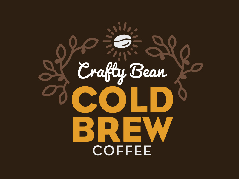 Crafty Bean Cold Brew Coffee Branding by Ryan Kidd on Dribbble