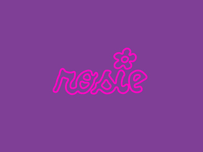 rosie brows;) branding logo