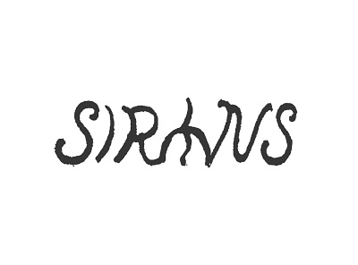 Sirens Holler branding illustration logo type