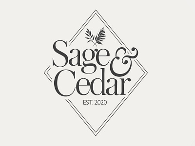 Sage & Cedar branding design logo type typography