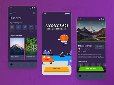 Cravan -Travelling App app app design branding design design community design daily figma flat illustration logo ui ux