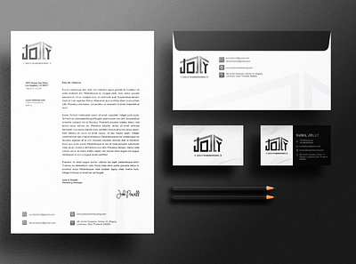Jolly Warehousing Stationary Design branding graphic design letter head design mockup stationary design visiting card visual design