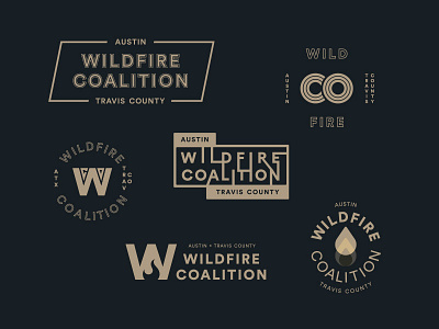 Austin Travis County Wildfire Coalition austin branding logo travis county wildfire
