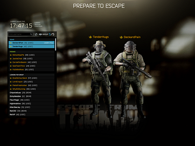 Escape from Tarkov - Prepare for Raid eft escape from tarkov game game design ui ui design