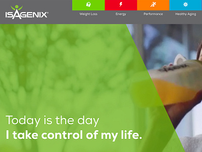 Isagenix Redesign - Home front end homepage ui ux web web design website