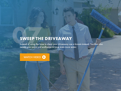 Water Conservation Tips Landing Page