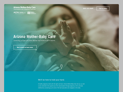 AZMBC Landing Page Concept landing page medical ux web