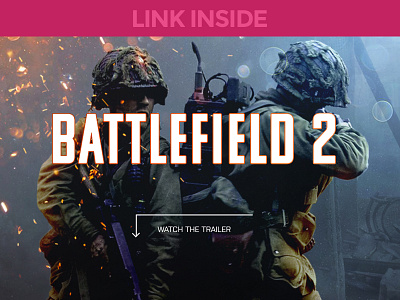 Battlefield 2 design dev front end landing page ux website