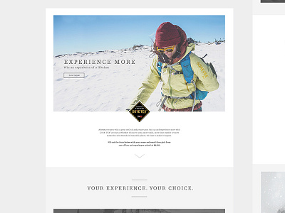 GTX - Experience More landing page ui user experience ux website