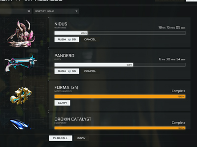 optimal layout for small clan warframe