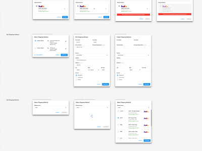 Edit Shipping Details design modular shipping shipping information ui ux