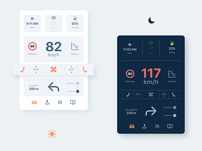 Car Computer UI app car clean dailyui design minimal tesla ui ux
