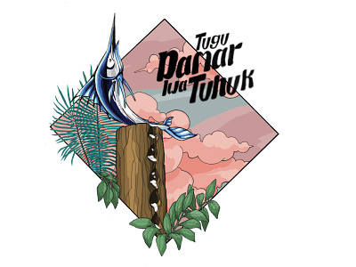 Icon of Tugu Damar Iwa Tuhuk art work branding design flowers graphic design illustration logo nature vector design