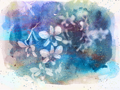 Water color effect graphic design