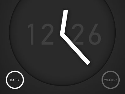 Maslow app circle clock maslow reminder time ui user interface
