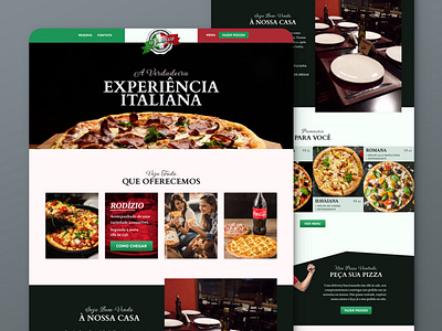 Pizzeria Website UI branding design designer graphic design pizza pizzeria restaurant ui