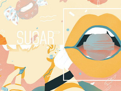 Sugar Bubbles art candy girls illustration streetstyle
