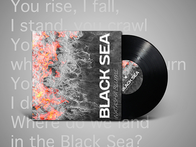 Album cover design for Natasha Blume - Black Sea