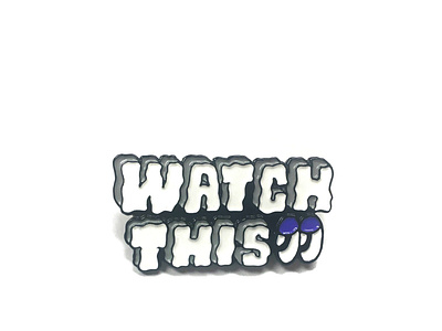 Watch This enamel pin