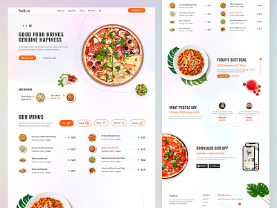 Restaurant Landing Page Concept - UI/UX brandingdesign cafe coffee cooking cuisine delicious delivery drinks food foodblogger graphicdesign landing pasta pizza restaurant restaurantdesign seafood uiux webdesign wine