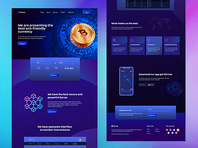 Bitcoin - Crypto Currency Design Layout