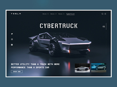 Tesla - Cyber Truck Design Layout