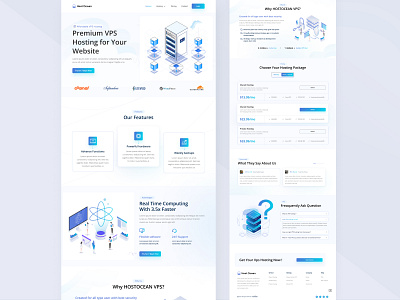 Host Ocean - VPS Hosting service landing page