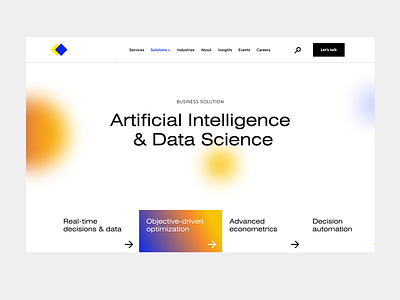 Data Science page branding design ui uxui web design