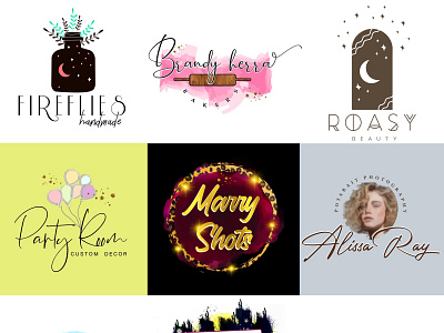 Custom logo designs for your brand, instant download