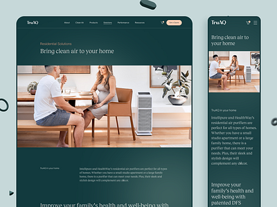 TruAQ clean design system dynamic dynamics hero landing page mobile app product visual responsive responsive design responsive web design scale typography user experience user interface ux ui web app web design web page website